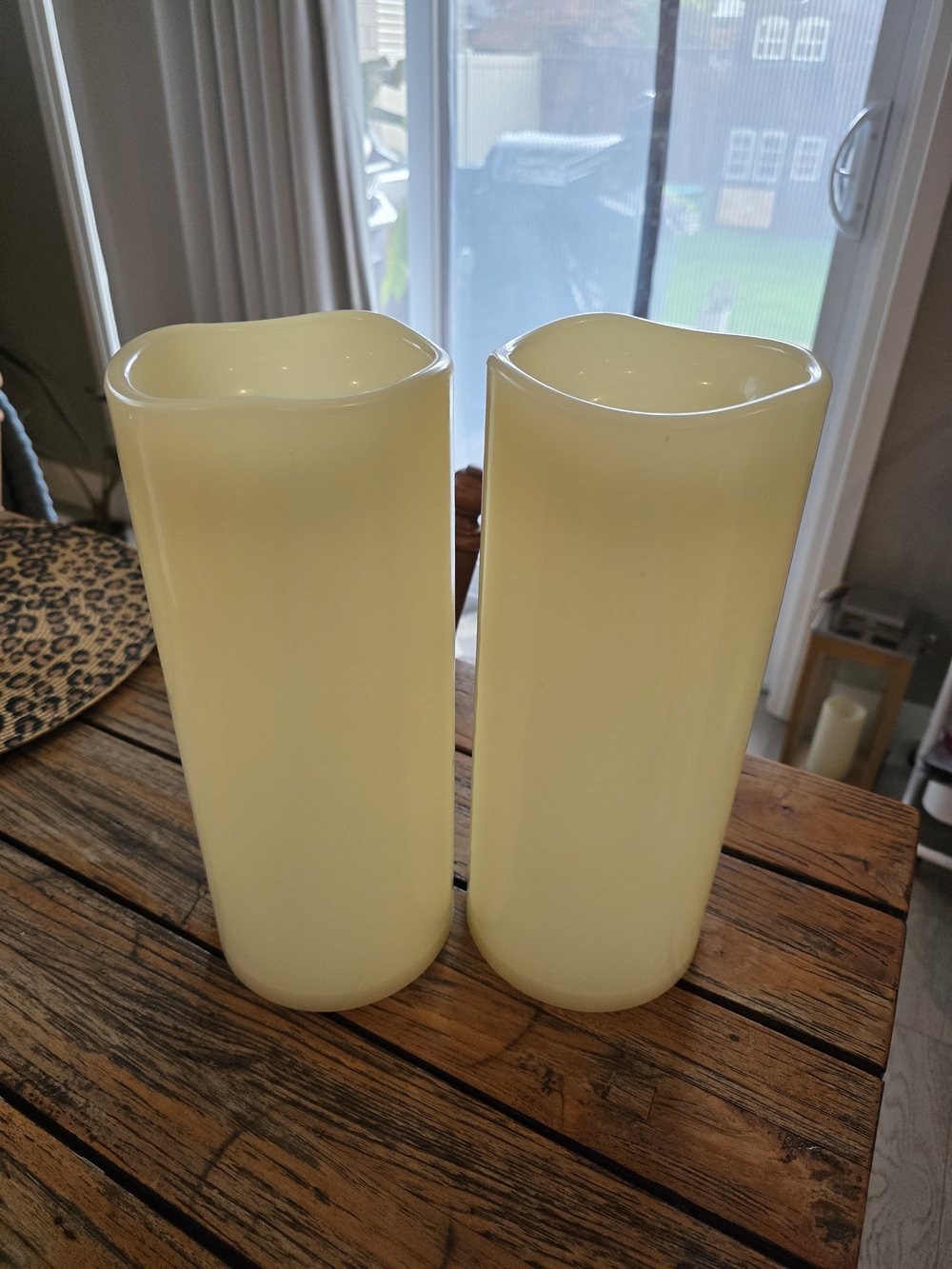 Battery operator candles.